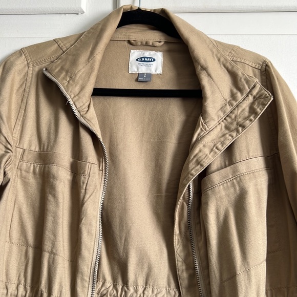 Khaki lightly used jacket from old navy - Picture 2 of 3